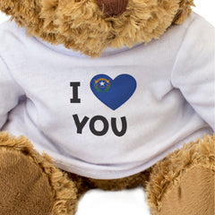 I LOVE YOU (NEVADA FLAG) - Teddy Bear - Cute - Romantic Partner Gift Present