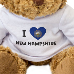 I Love New Hampshire Flag - Teddy Bear