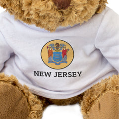 NEW JERSEY FLAG ROUNDEL - Teddy Bear - Cute Cuddly Soft - USA Gift Present