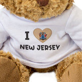 I Love New Jersey Flag - Teddy Bear