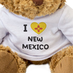 I Love New Mexico Flag - Teddy Bear