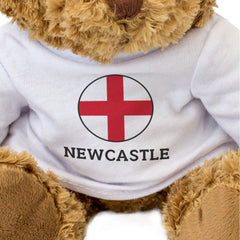 NEWCASTLE (ENGLAND FLAG ROUNDEL) - Teddy Bear - Funny Geordie Gift Present