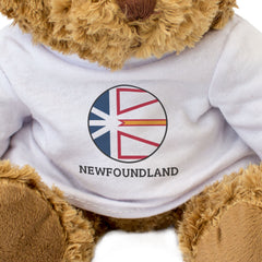 NEWFOUNDLAND FLAG ROUNDEL - Teddy Bear - Funny Canada Souvenir Gift Present
