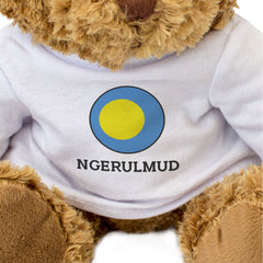 NGERULMUD (PALAU FLAG ROUNDEL) - Teddy Bear - Cute Funny - Souvenir Gift Present