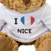I Love Nice (France Flag) - Teddy Bear