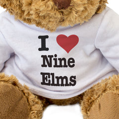 I LOVE NINE ELMS - Teddy Bear - Cute Cuddly Soft Adorable - Gift Present