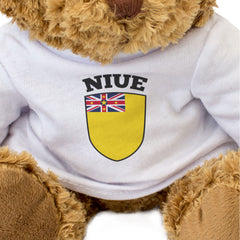NIUE FLAG - Teddy Bear - Cute Cuddly Soft Adorable - Gift Present