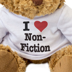 I LOVE NON-FICTION - Teddy Bear - Cute Cuddly Soft Adorable - Gift Present