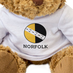 NORFOLK COUNTY FLAG ROUNDEL - Teddy Bear - Cute Cuddly Soft - Gift Present