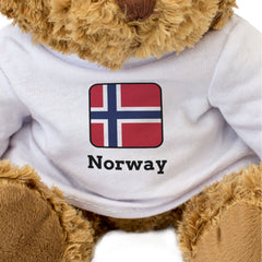 NORWAY FLAG SQUARE - Teddy Bear - Cute Funny - Norwegian Souvenir Gift Present