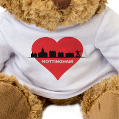 NOTTINGHAM SKYLINE - Teddy Bear - Cute Cuddly Soft - Souvenir Gift Present