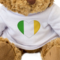 OFFALY COUNTY COLOURS HEART - Teddy Bear - Cute - Ireland Gift Present