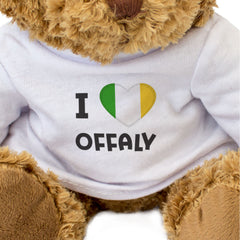 I LOVE OFFALY (COUNTY COLOURS FLAG) - Teddy Bear - Cute - Ireland Gift Present