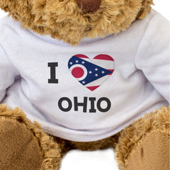 I Love Ohio Flag - Teddy Bear