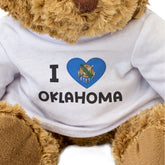 I Love Oklahoma Flag - Teddy Bear