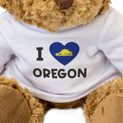 I Love Oregon Flag - Teddy Bear
