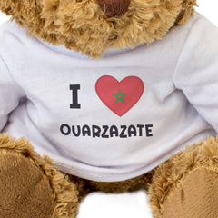 I LOVE OUARZAZATE (MOROCCO FLAG) - Teddy Bear - Cute Cuddly Soft - Gift Present