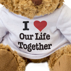 I LOVE OUR LIFE TOGETHER - Teddy Bear - Cute Cuddly Soft - Gift Present