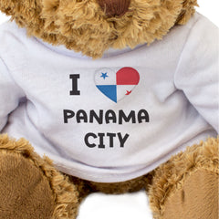 I LOVE PANAMA CITY (PANAMA FLAG) - Teddy Bear - Cute Cuddly Soft - Gift Present