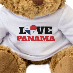 LOVE PANAMA (FLAG HEART) - Teddy Bear - Cute Funny - Souvenir Gift Present