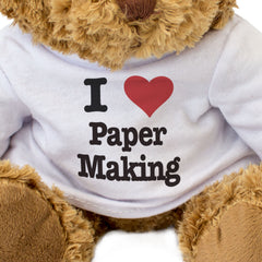 I LOVE PAPER MAKING - Teddy Bear - Cute Funny Soft - Arts & Crafts Gift Present