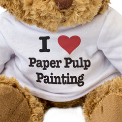 I LOVE PAPER PULP PAINTING - Teddy Bear - Funny Arts & Crafts Gift Present