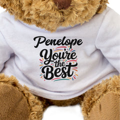 PENELOPE YOU'RE THE BEST - Teddy Bear - Cute Cuddly Soft - Funny Gift Present