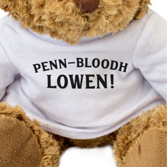 PENN-BLOODH LOWEN! - Teddy Bear - Cute - Happy Birthday in Cornish Gift Present