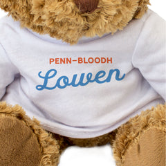PENN-BLOODH LOWEN (SCRIPT) - Teddy Bear - Happy Birthday in Cornish Gift Present