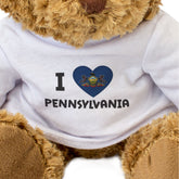 I Love Pennsylvania Flag - Teddy Bear