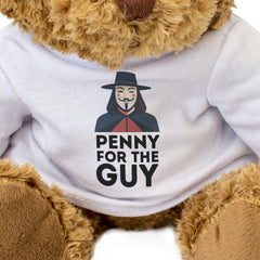 PENNY FOR THE GUY - Teddy Bear - Cute - Funny Guy Fawkes Night Gift Present