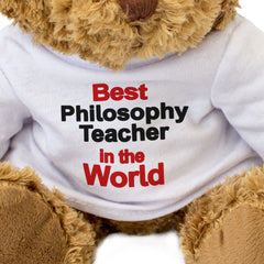 BEST PHILOSOPHY TEACHER IN THE WORLD - Teddy Bear - Cute Cuddly - Gift Present