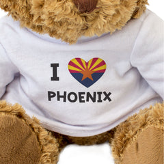 I LOVE PHOENIX (ARIZONA FLAG) - Teddy Bear - Cute Cuddly - Gift Present