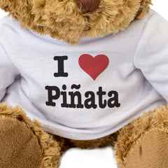 I LOVE PIÑATA - Teddy Bear - Cute Cuddly Soft Adorable - Gift Present