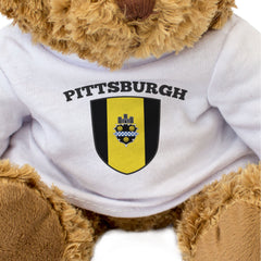 PITTSBURGH CITY FLAG - Teddy Bear - Cute Cuddly Soft - Pennsylvania Gift Present
