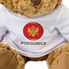 PODGORICA (MONTENEGRO FLAG ROUNDEL) - Teddy Bear - Funny Souvenir Gift Present