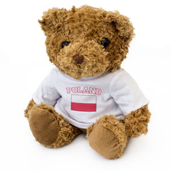 POLAND + FLAG - Teddy Bear - Cute Funny Polish Souvenir Gift Present - Image 1