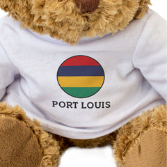 PORT LOUIS (MAURITIUS FLAG ROUNDEL) - Teddy Bear - Souvenir Gift Present