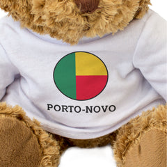 PORTO-NOVO (BENIN FLAG ROUNDEL) - Teddy Bear - Funny Souvenir Gift Present