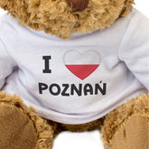 I Love Poznan / Poznań (Poland Flag) - Teddy Bear