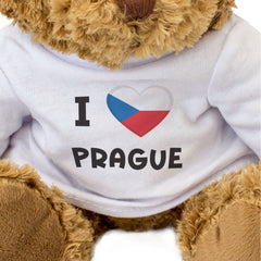 I LOVE PRAGUE (CZECH FLAG) - Teddy Bear - Cute Cuddly - Gift Present