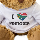 I Love Pretoria (South Africa Flag) - Teddy Bear