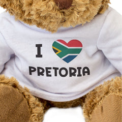 I Love Pretoria (South Africa Flag) - Teddy Bear