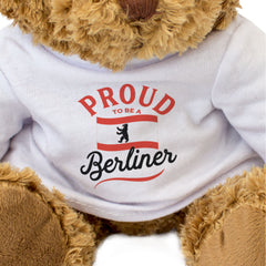 PROUD TO BE A BERLINER - Teddy Bear - Cute Cuddly - Berlin Germany Gift Present
