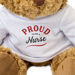 PROUD TO BE A NURSE - Teddy Bear - Cute Cuddly Soft Adorable - Gift Present