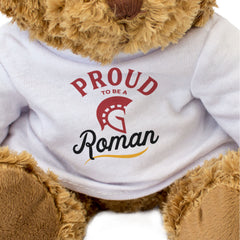 PROUD TO BE A ROMAN (HELMET) - Teddy Bear - Cute - Italy Rome Gift Present