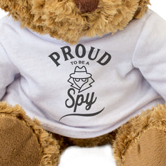 PROUD TO BE A SPY - Teddy Bear - Cute Cuddly Soft Adorable - Funny Gift Present