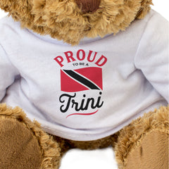 PROUD TO BE A TRINI - Teddy Bear - Cute Cuddly - Trinidad & Tobago Gift Present