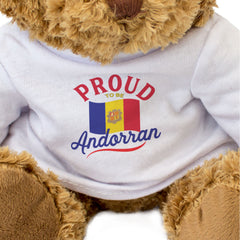 PROUD TO BE ANDORRAN - Teddy Bear - Cute Cuddly Soft - Andorra Gift Present