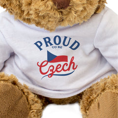 PROUD TO BE CZECH - Teddy Bear - Cute Cuddly Soft Adorable - Gift Present
